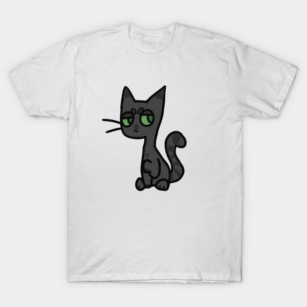 Gray Cat T-Shirt by BeCreativeHere